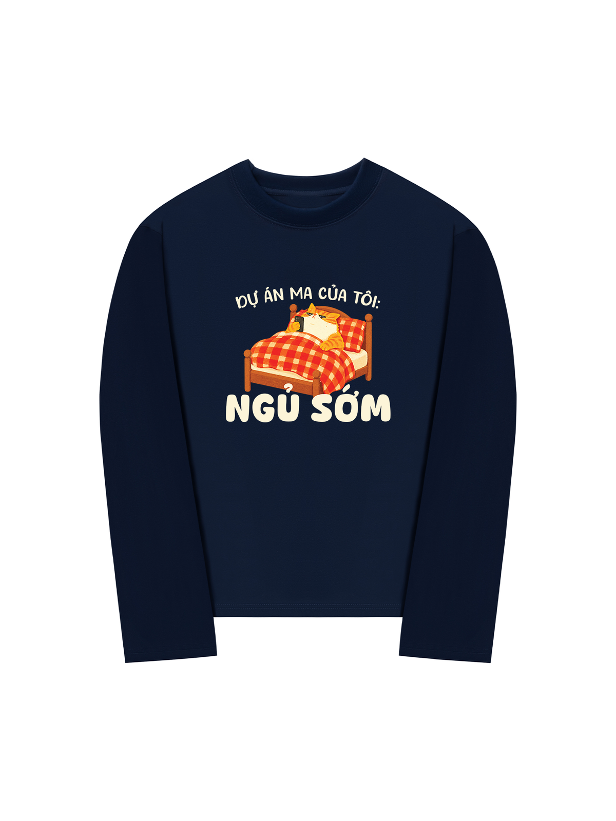 Áo Dài Tay Dự Án Ma Của Tôi Ngủ Sớm