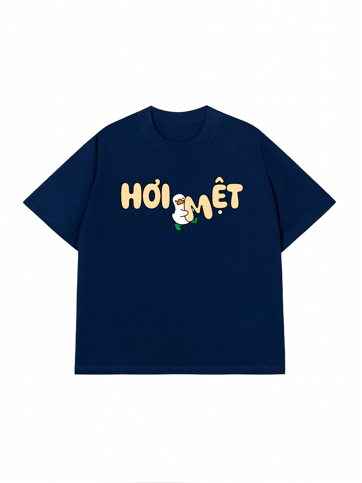 Áo Thun Relaxed Fit Vịt Hơi Mệt