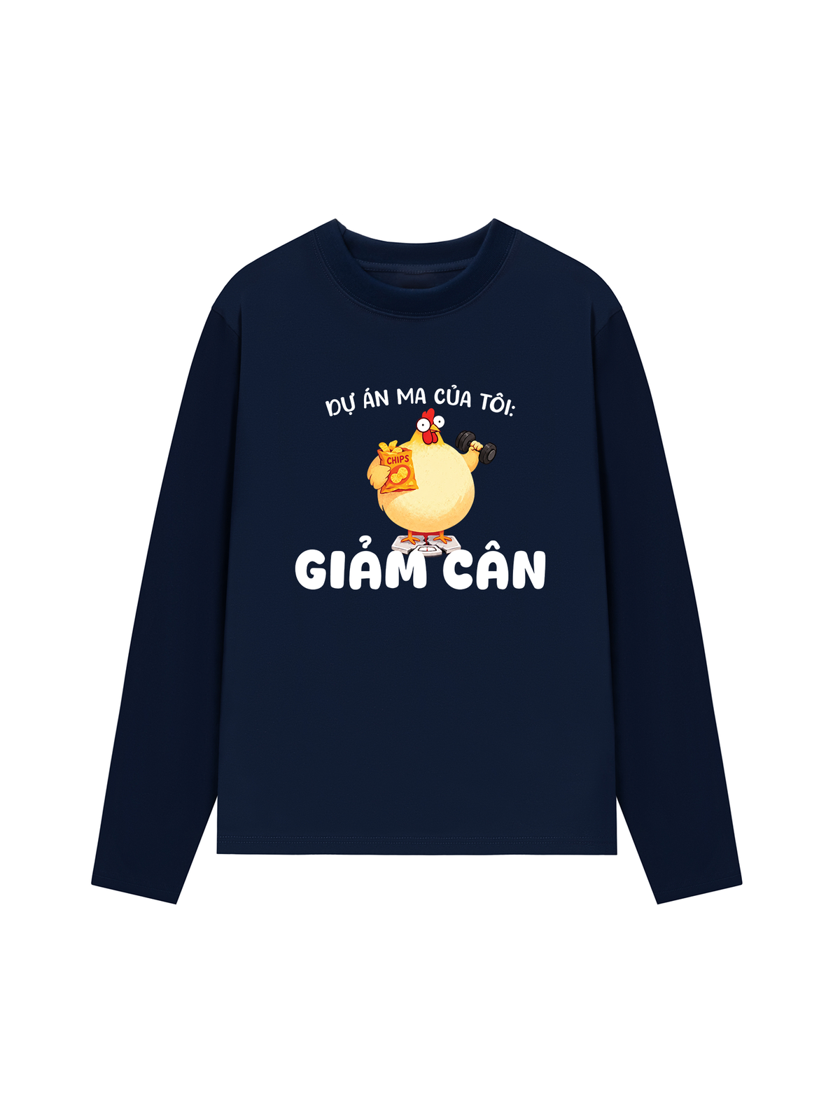 Áo Dài Tay Dự Án Ma Của Tôi Giảm Cân