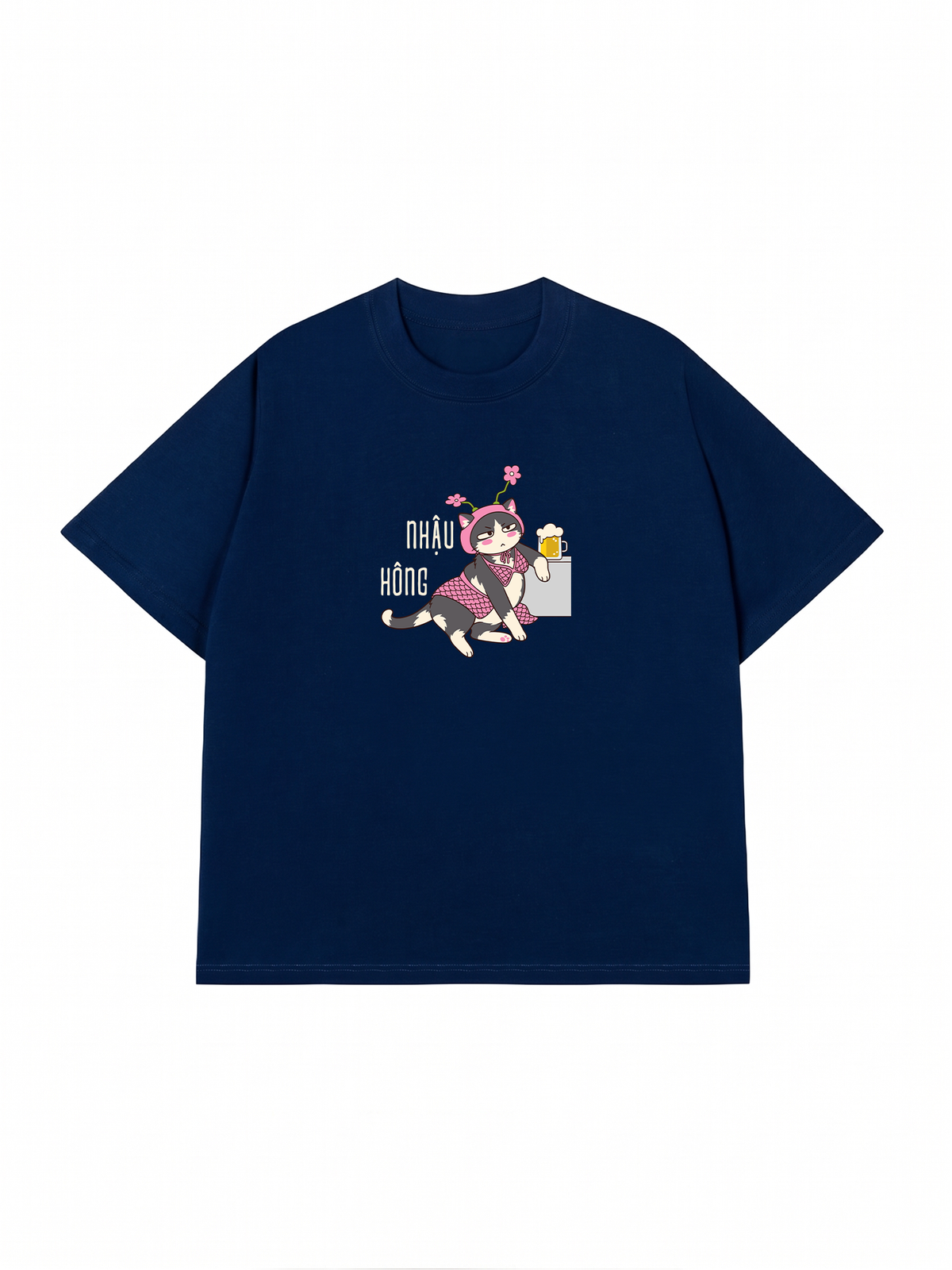 Áo Thun Relaxed Fit Nhậu Hông