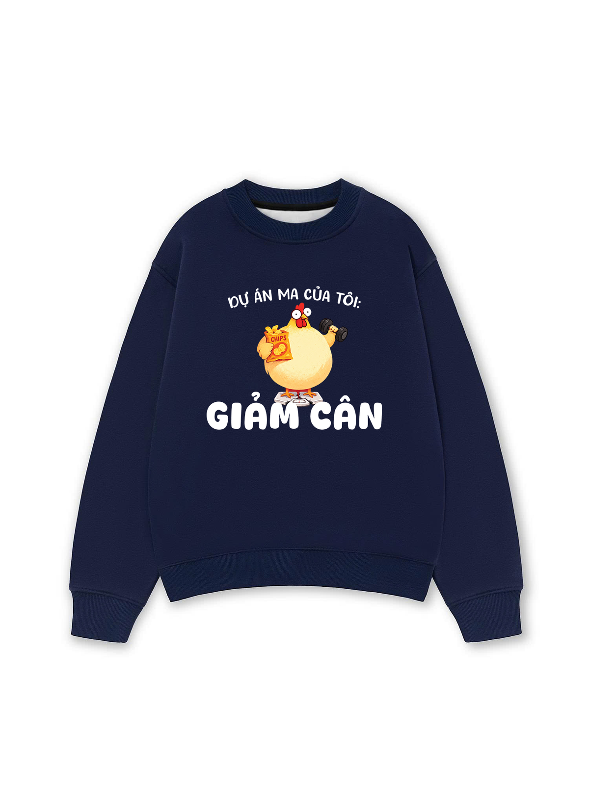 Áo Sweater Nỉ Hai Da Dự Án Ma Của Tôi Giảm Cân