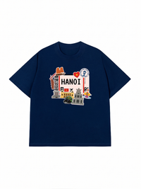 Áo Thun Relaxed Fit Du Lịch Hà Nội
