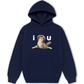 Áo Hoodie Nỉ Hai Da I Love You