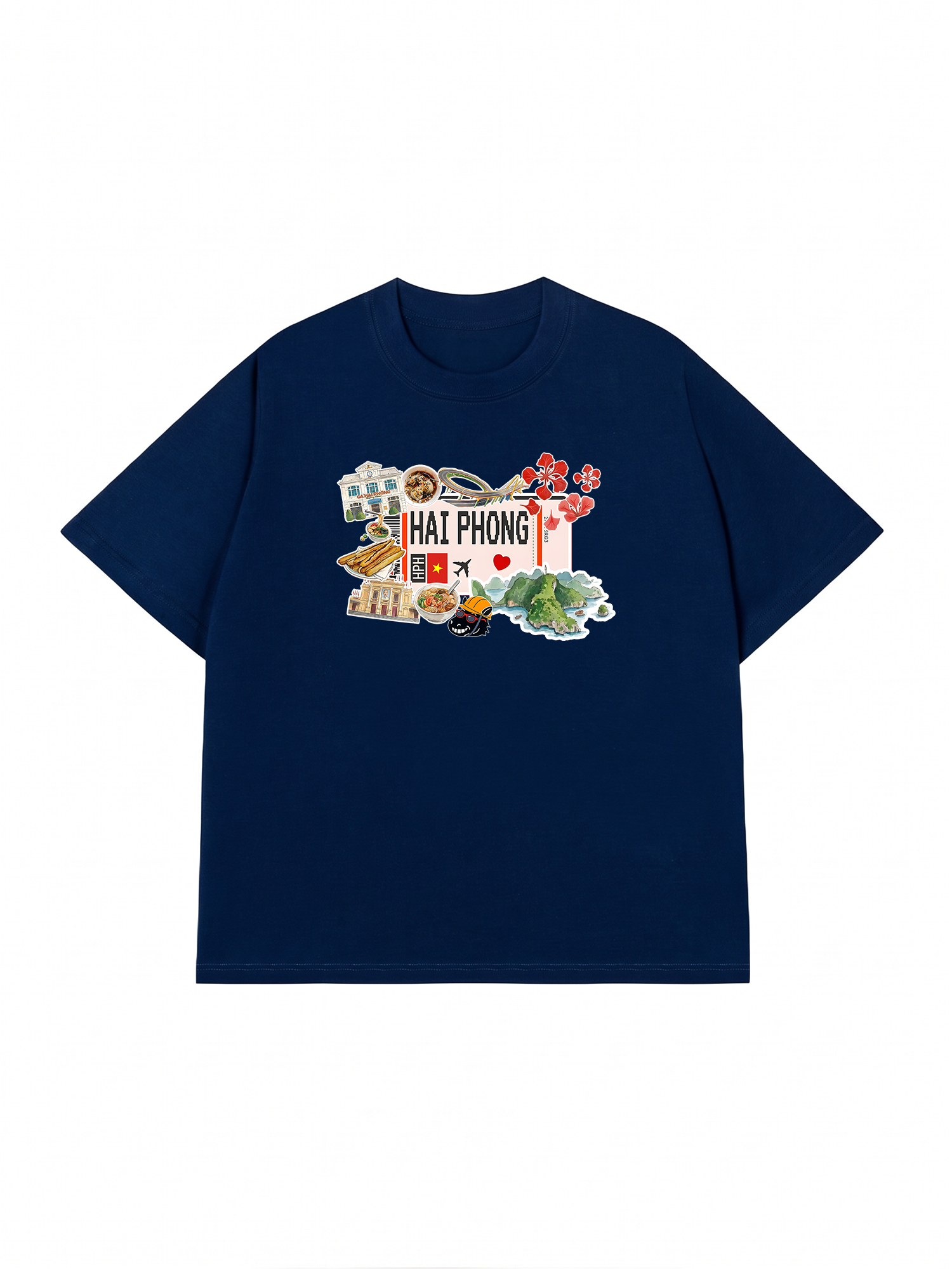 Áo Thun Relaxed Fit Du Lịch Hải Phòng