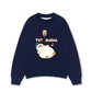 Áo Sweater Nỉ Hai Da Tụt Đường
