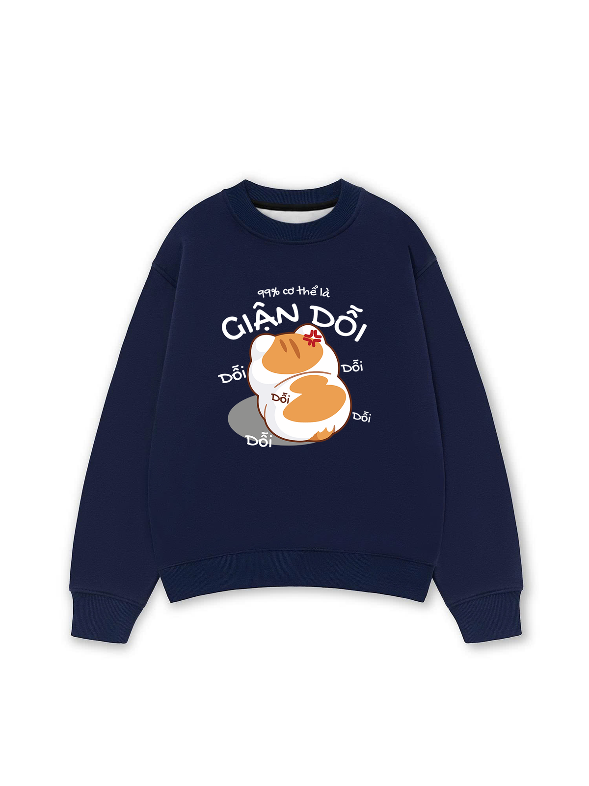 Áo Sweater Nỉ Hai Da 99% Cơ Thể Là Giận Dỗi
