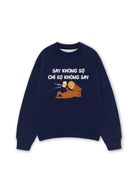 Áo Sweater Nỉ Hai Da Say Không Sợ
