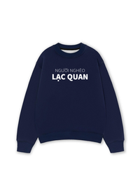 Áo Sweater Nỉ Hai Da Người Nghèo Lạc Quan