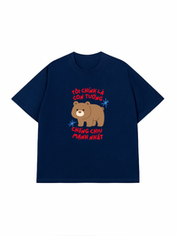 Áo Thun Relaxed Fit Con Tướng Chống Chịu