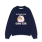Áo Sweater Nỉ Hai Da Ăn Rồi Mới Có Sức Giảm Cân