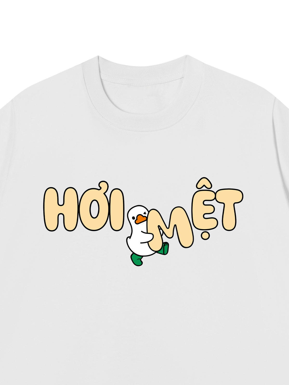 Áo Thun Relaxed Fit Vịt Hơi Mệt