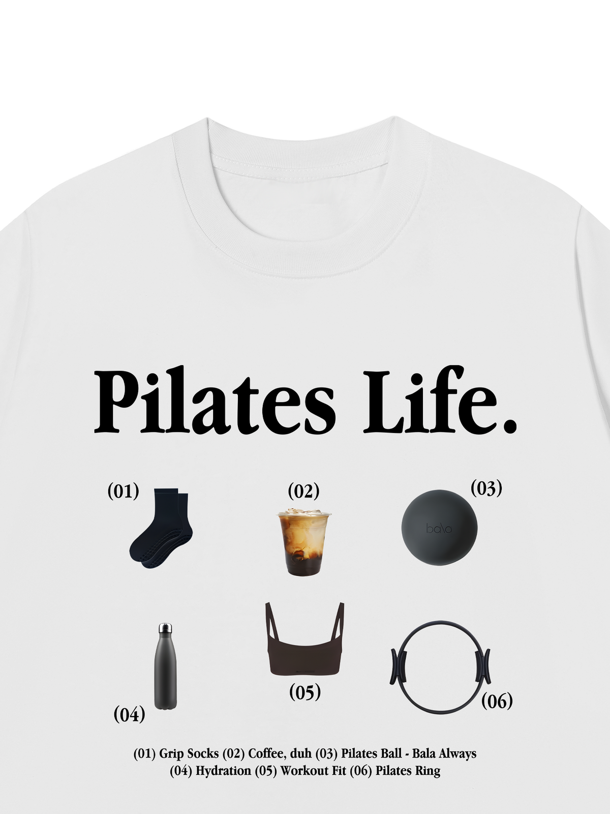 Áo Thun Relaxed Fit Pilates Life