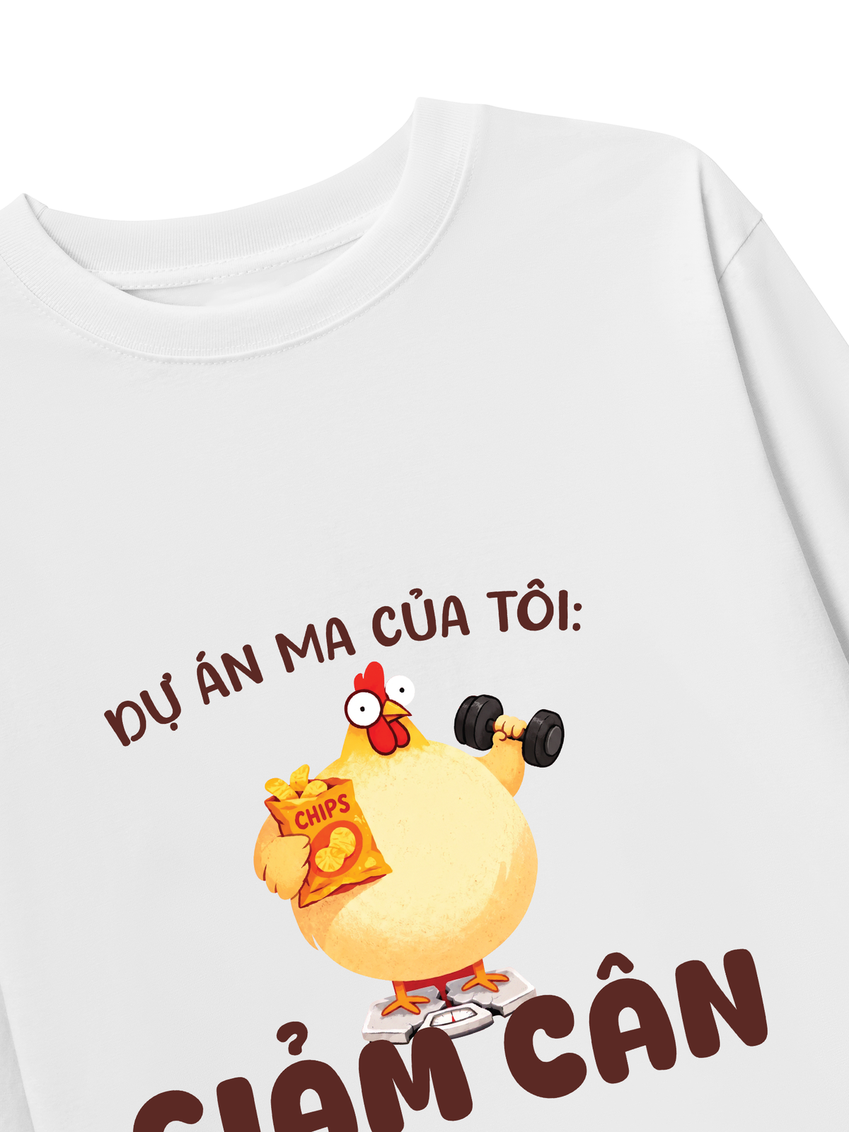 Áo Dài Tay Dự Án Ma Của Tôi Giảm Cân