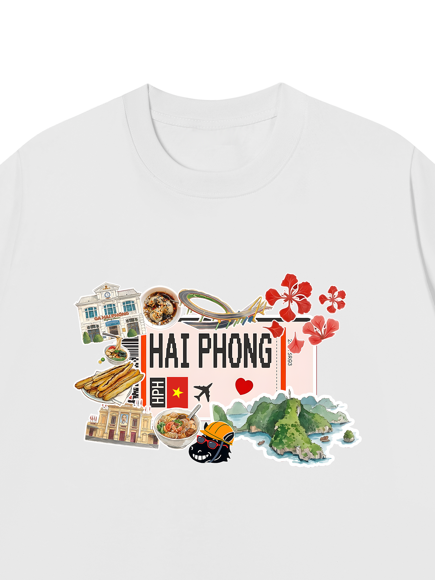 Áo Thun Relaxed Fit Du Lịch Hải Phòng