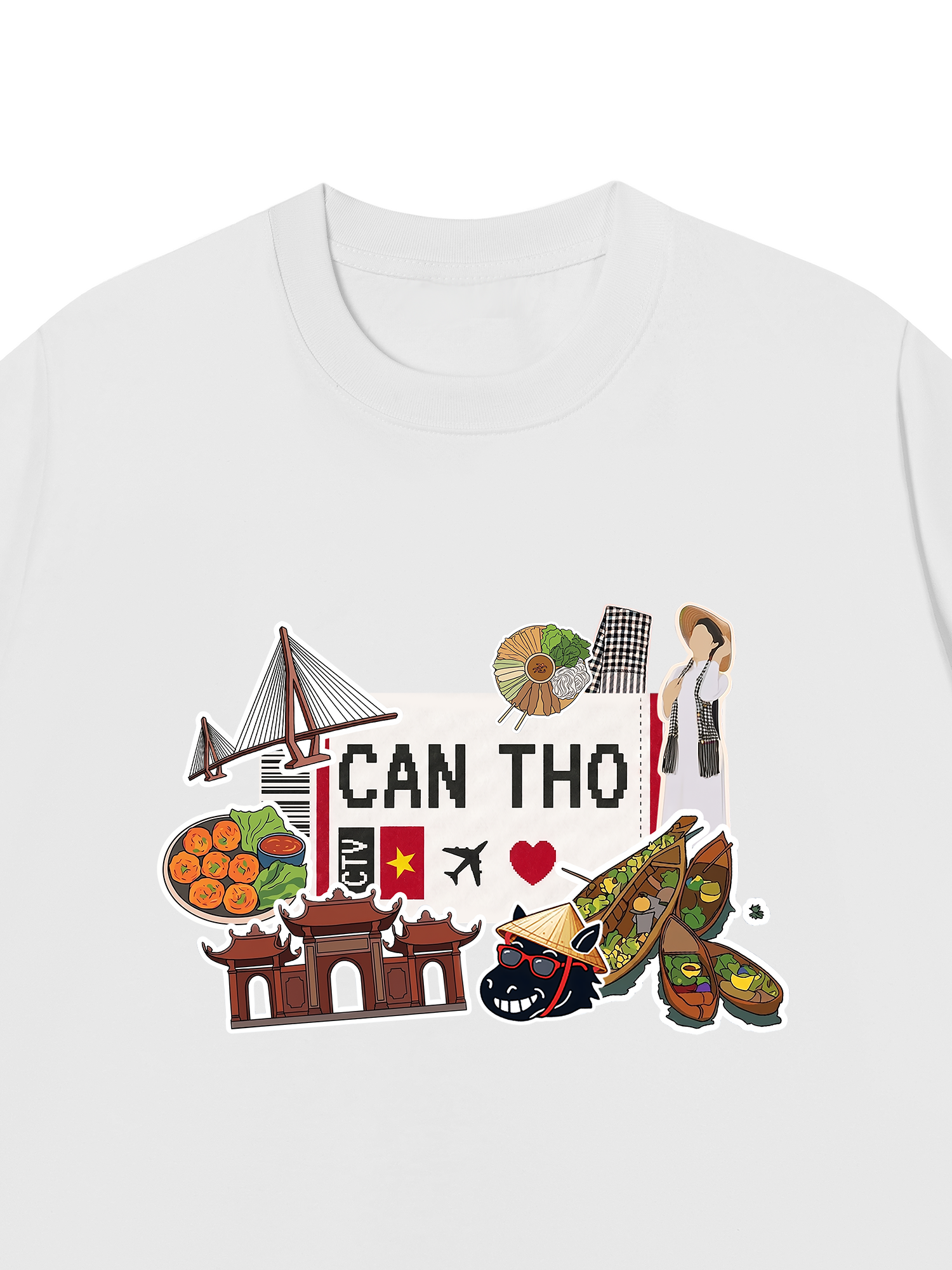 Áo Thun Relaxed Fit Du lịch Cần Thơ