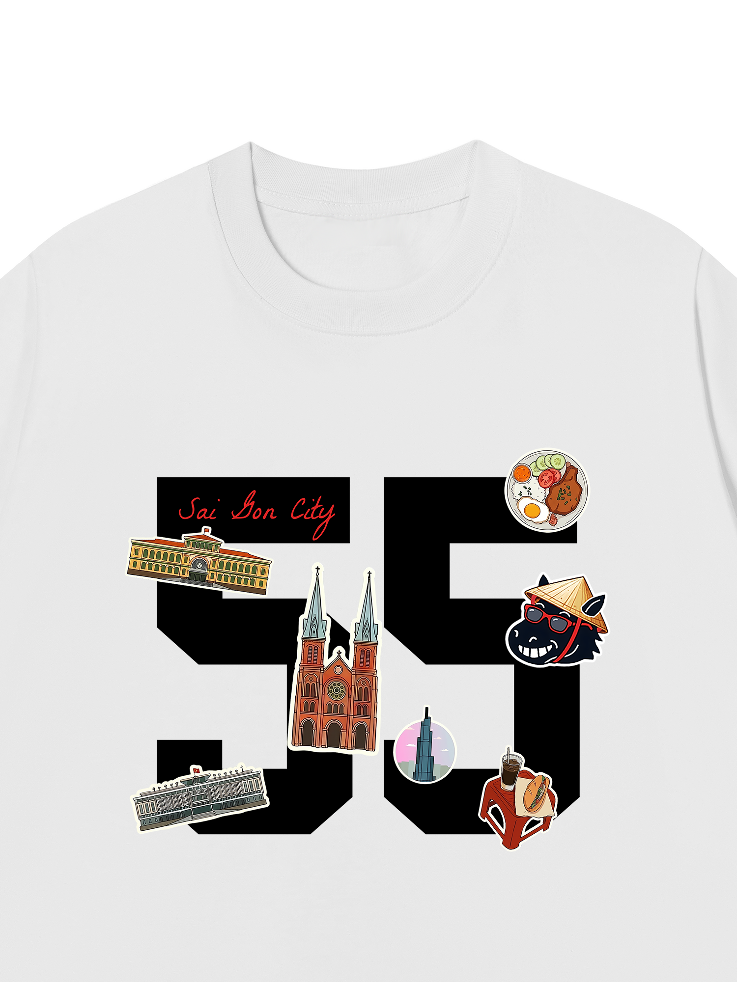 Áo Thun Relaxed Fit Sài Gòn 55