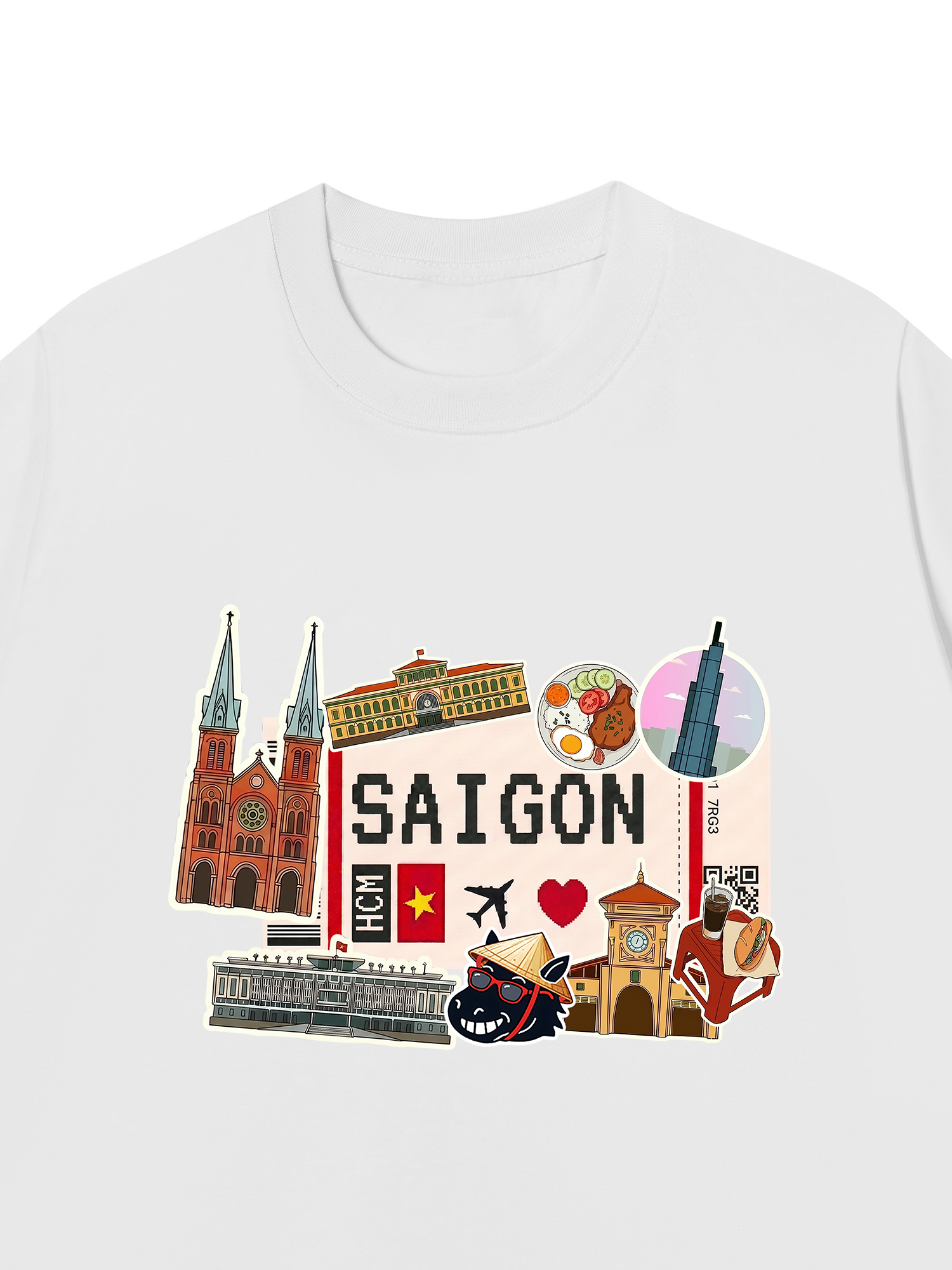Áo Thun Relaxed Fit Du Lịch Sài Gòn