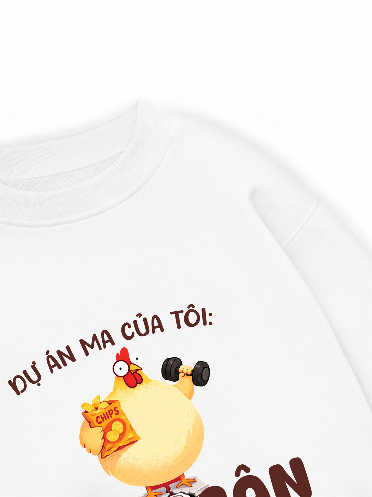 Áo Sweater Nỉ Hai Da Dự Án Ma Của Tôi Giảm Cân