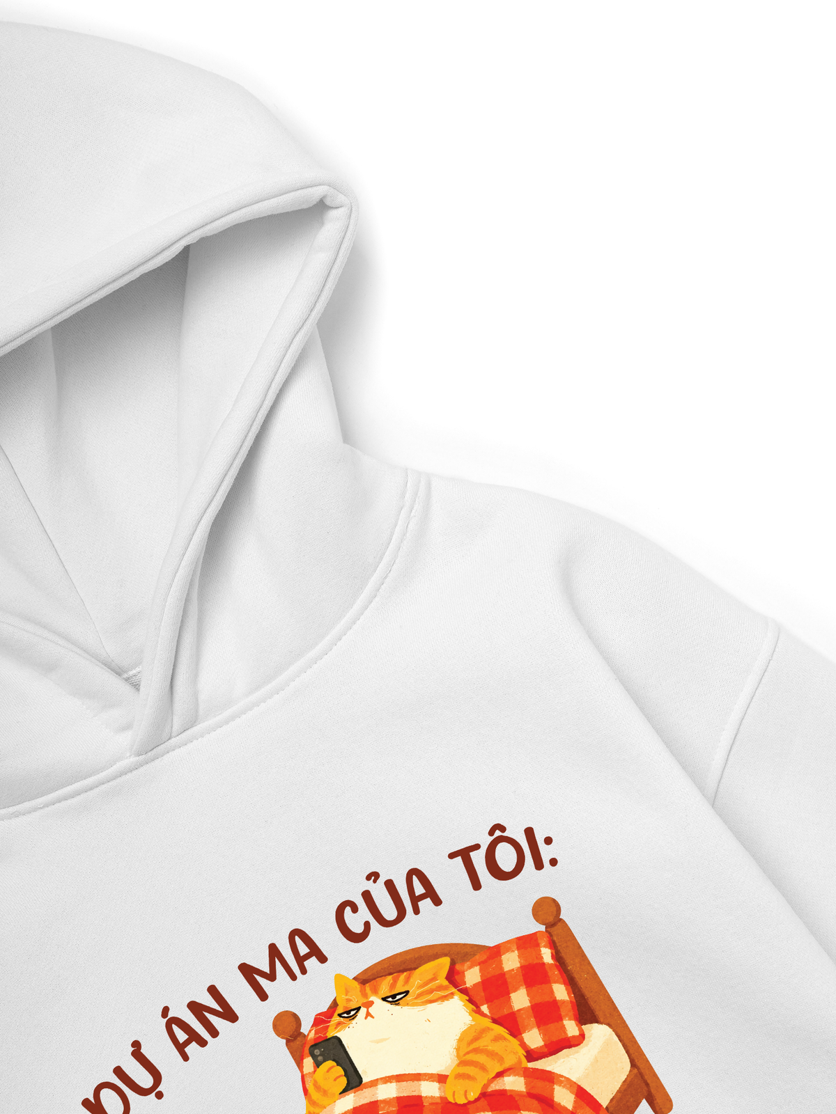 Áo Hoodie Nỉ Hai Da Dự Án Ma Của Tôi Ngủ Sớm