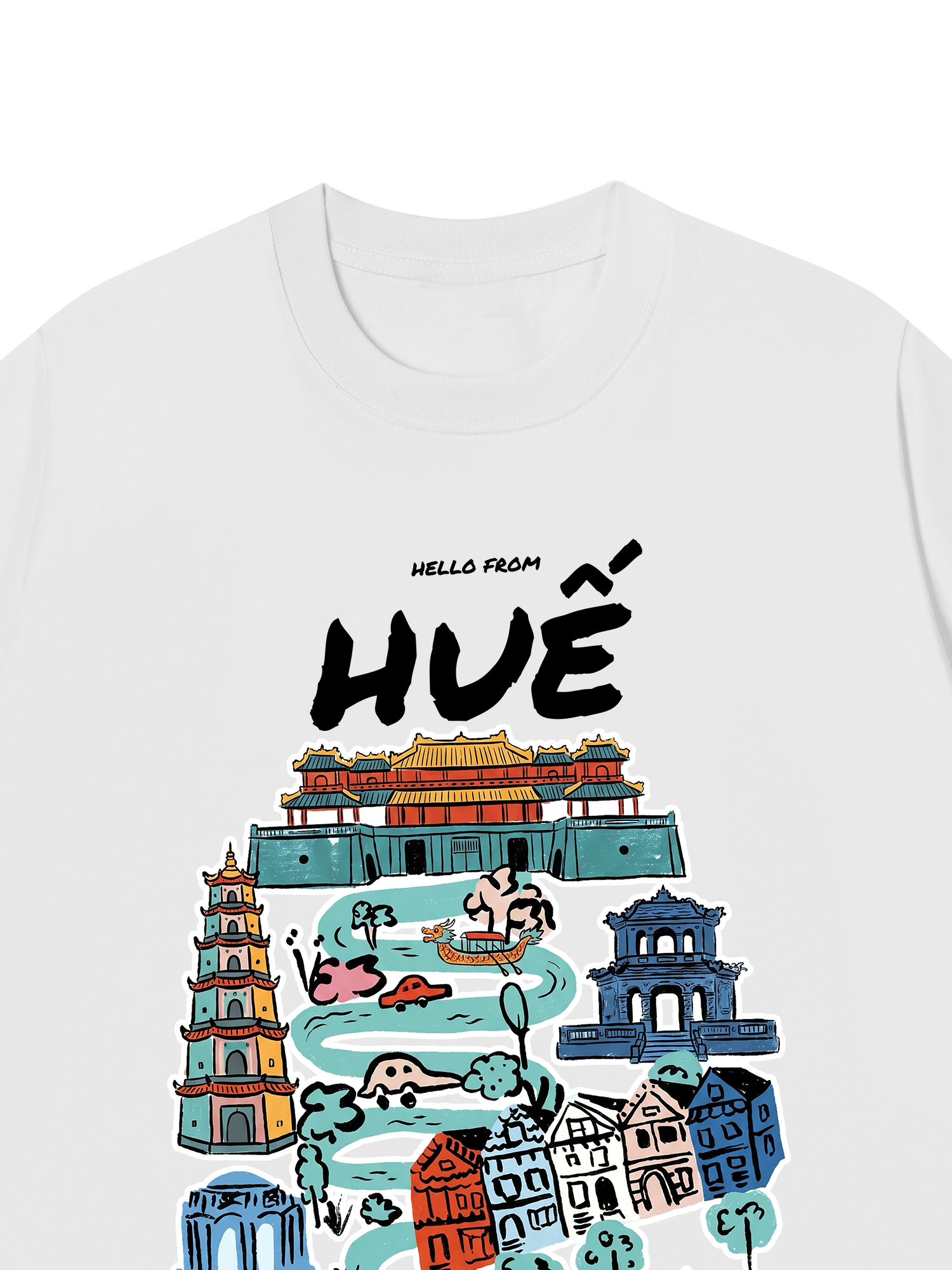 Áo Thun Relaxed Fit Hello From Huế