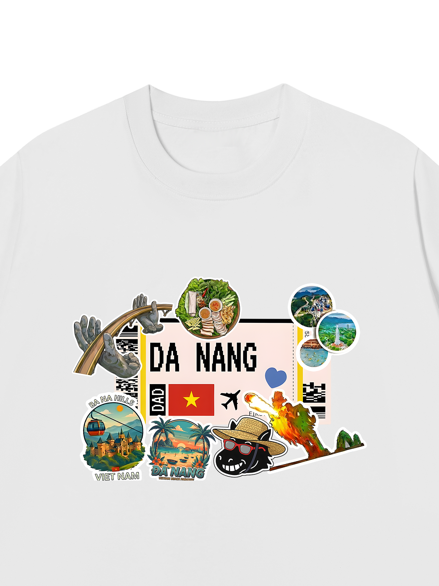 Áo Thun Relaxed Fit Du Lịch Đà Nẵng
