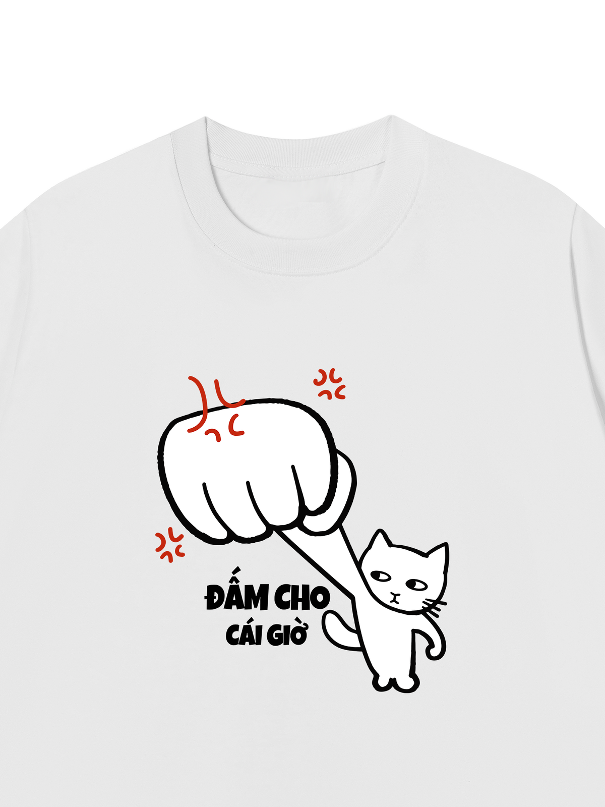 Áo Thun Relaxed Fit Đấm Cho Cái Giờ