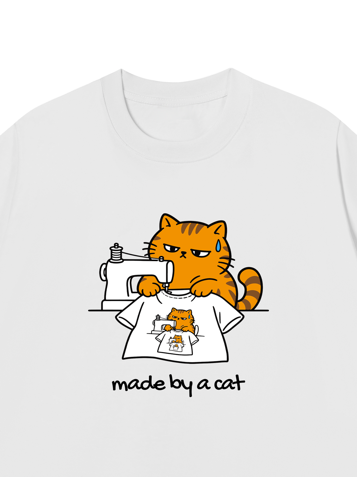 Áo Thun Relaxed Fit Made By A Cat