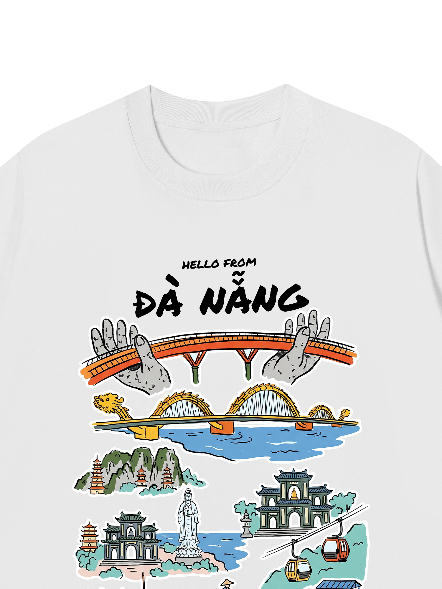 Áo Thun Relaxed Fit Hello From Đà Nẵng