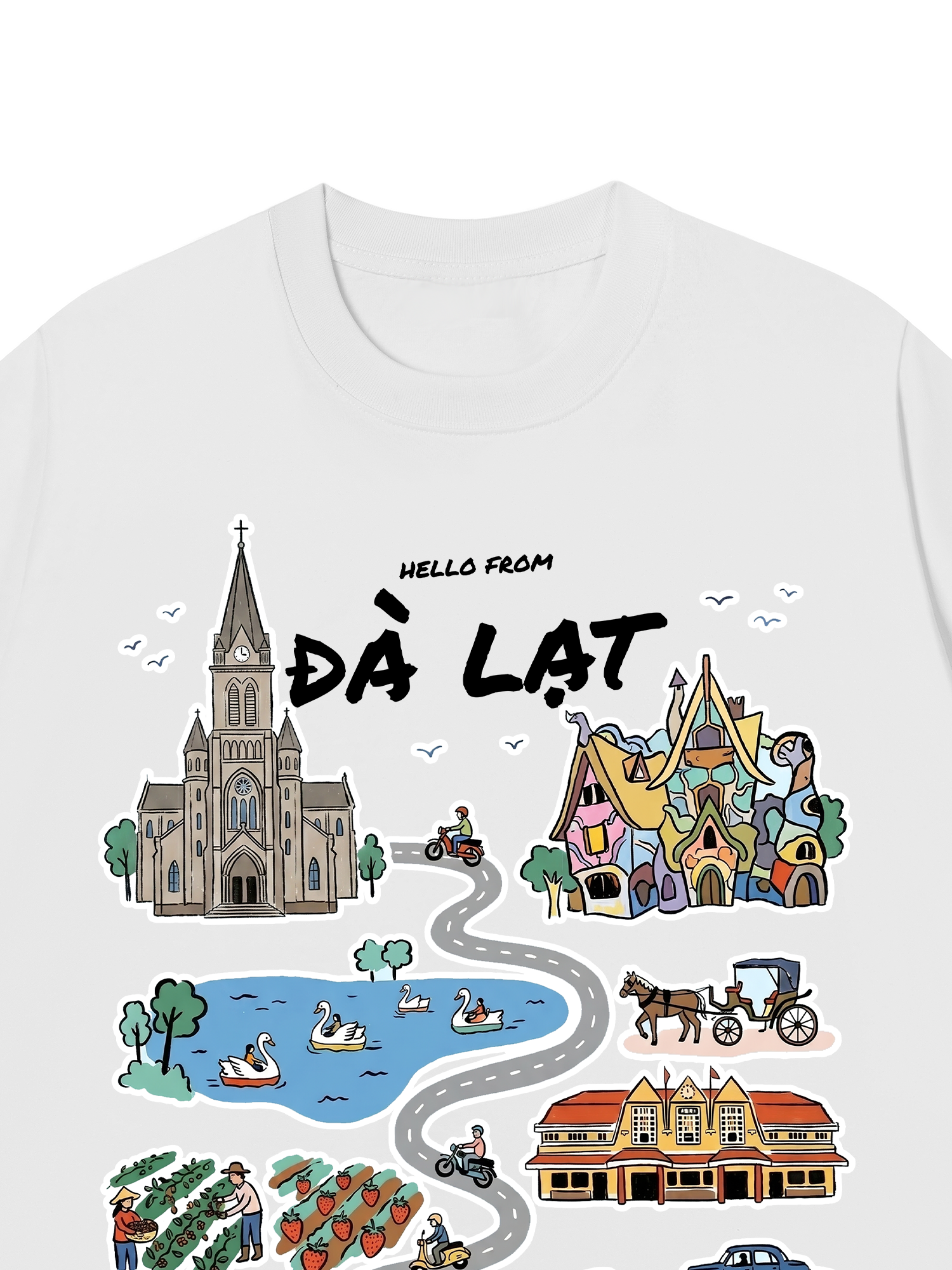 Áo Thun Relaxed Fit Hello From Đà Lạt