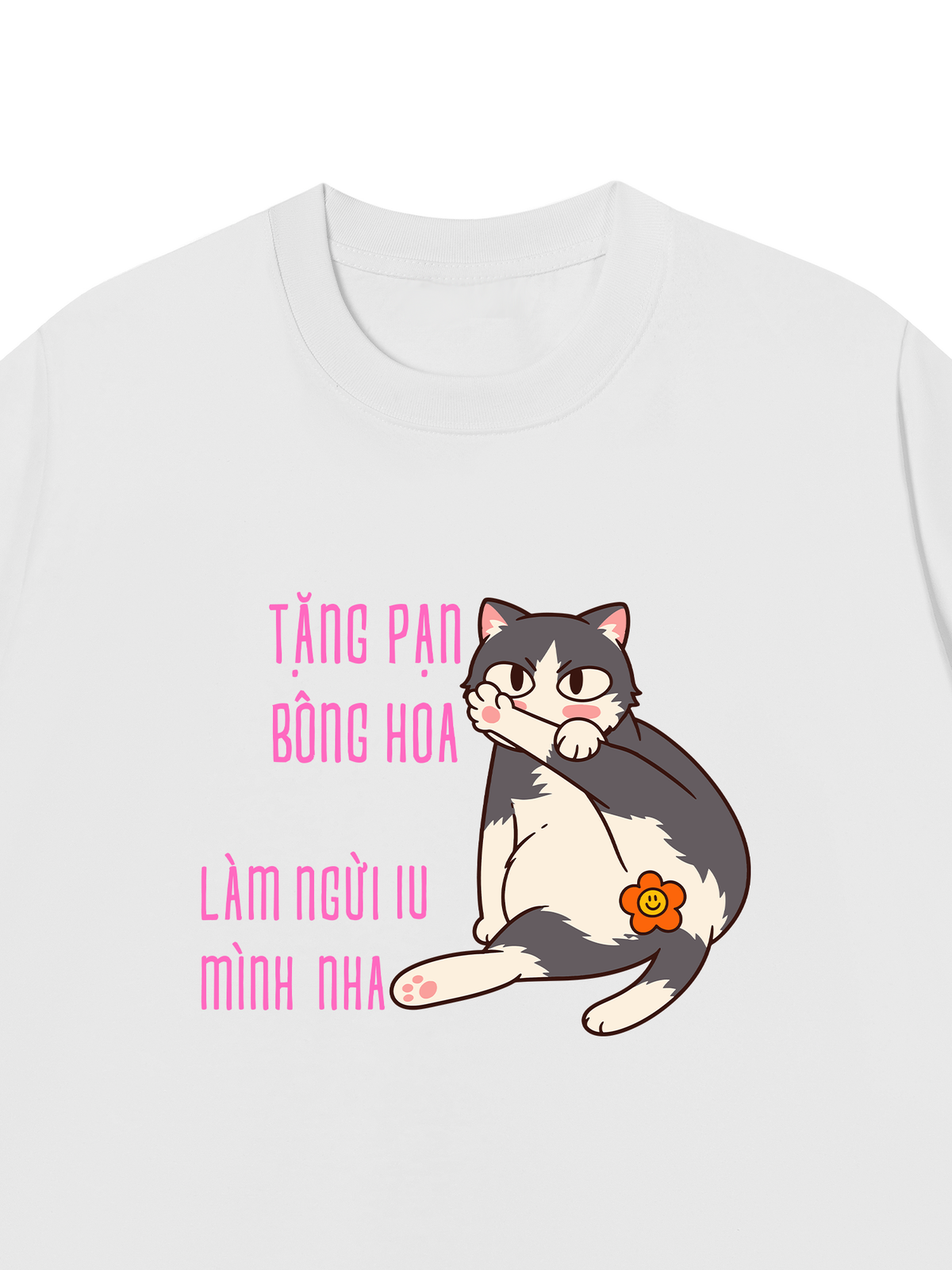 Áo Thun Relaxed Fit Tặng Bạn Bông Hoa