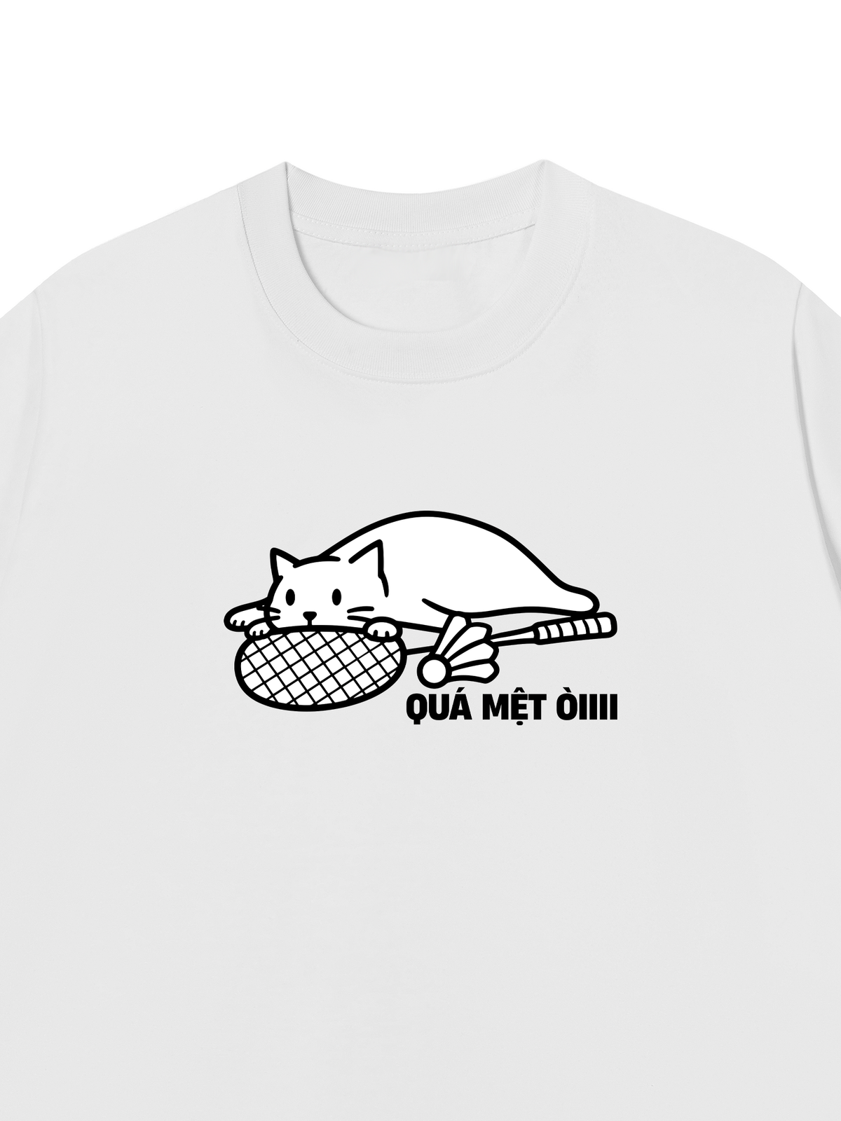 Áo Thun Relaxed Fit Quá Mệt Òiii