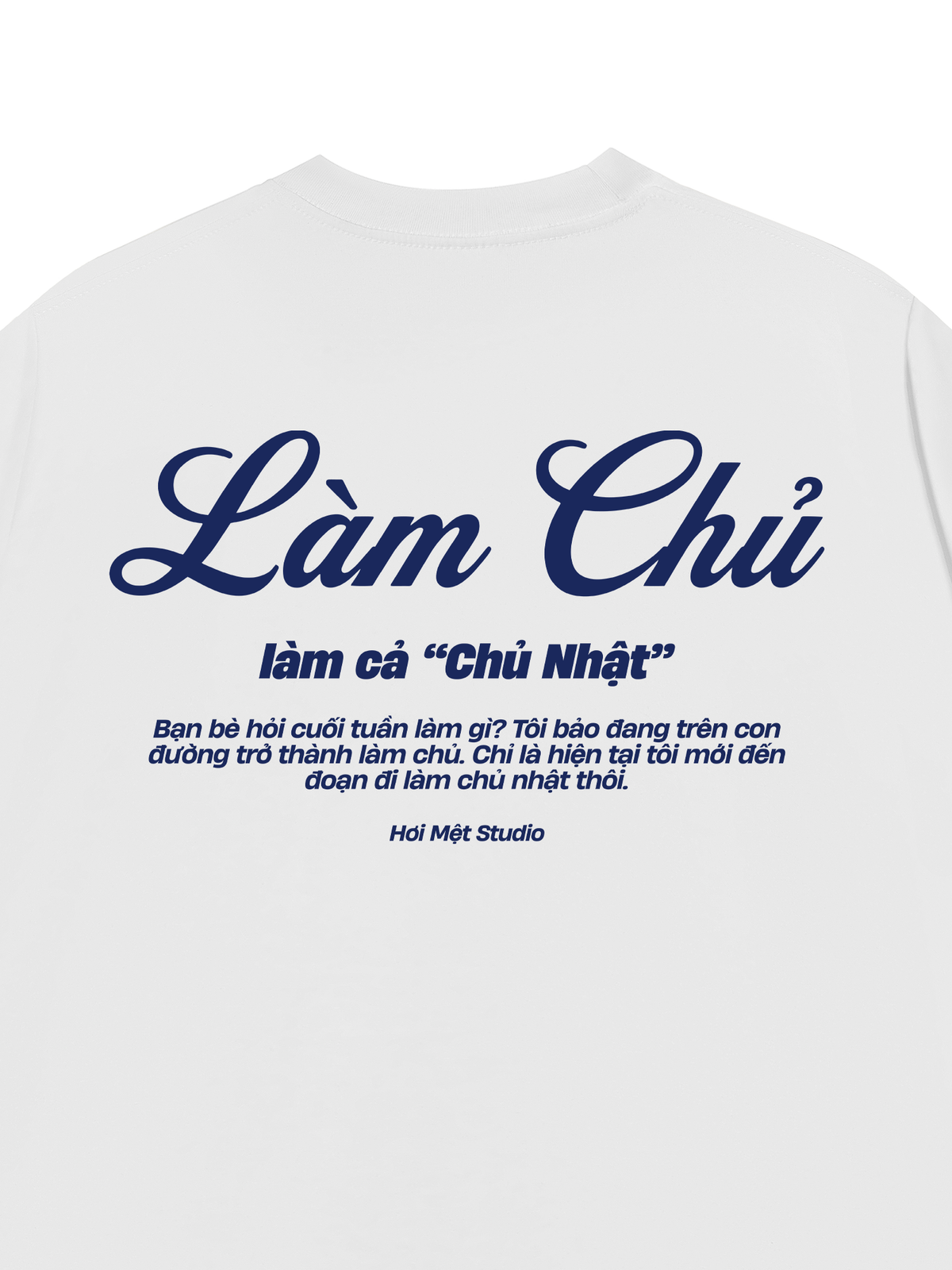 Áo Thun Relaxed Fit Làm Cả Chủ Nhật