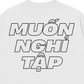 Áo Thun Relaxed Fit Muốn Nghỉ Tập Tạ