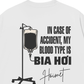 Áo Thun Relaxed Fit Blood Type Is Bia Hơi