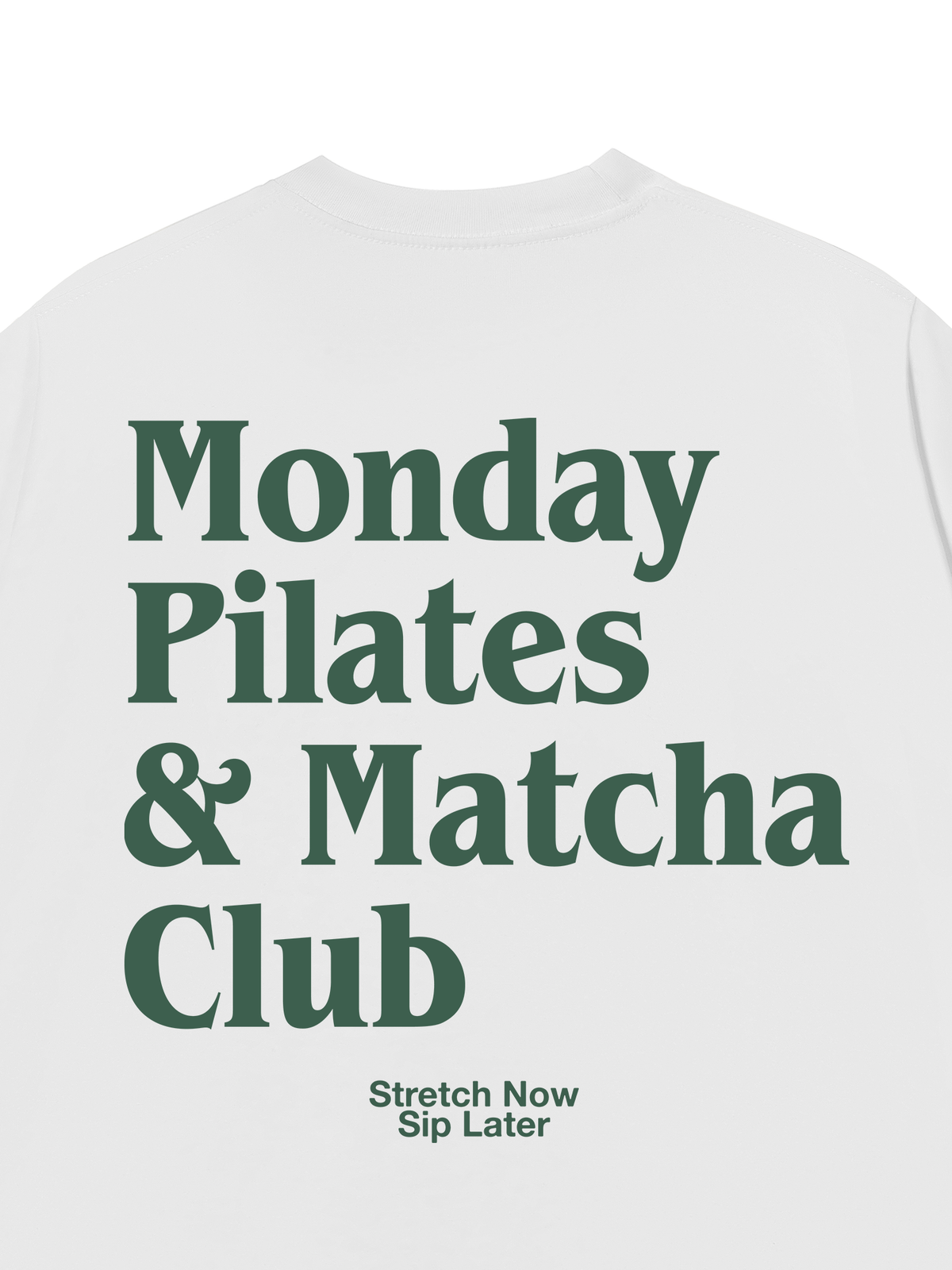 Áo Thun Relaxed Fit Monday Pilates & Matcha