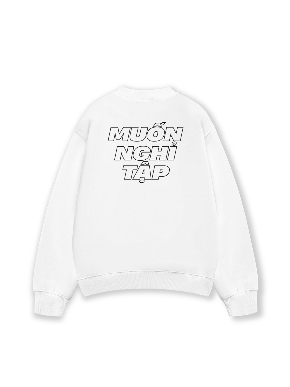 Áo Sweater Nỉ Hai Da Muốn Nghỉ Tập Tạ