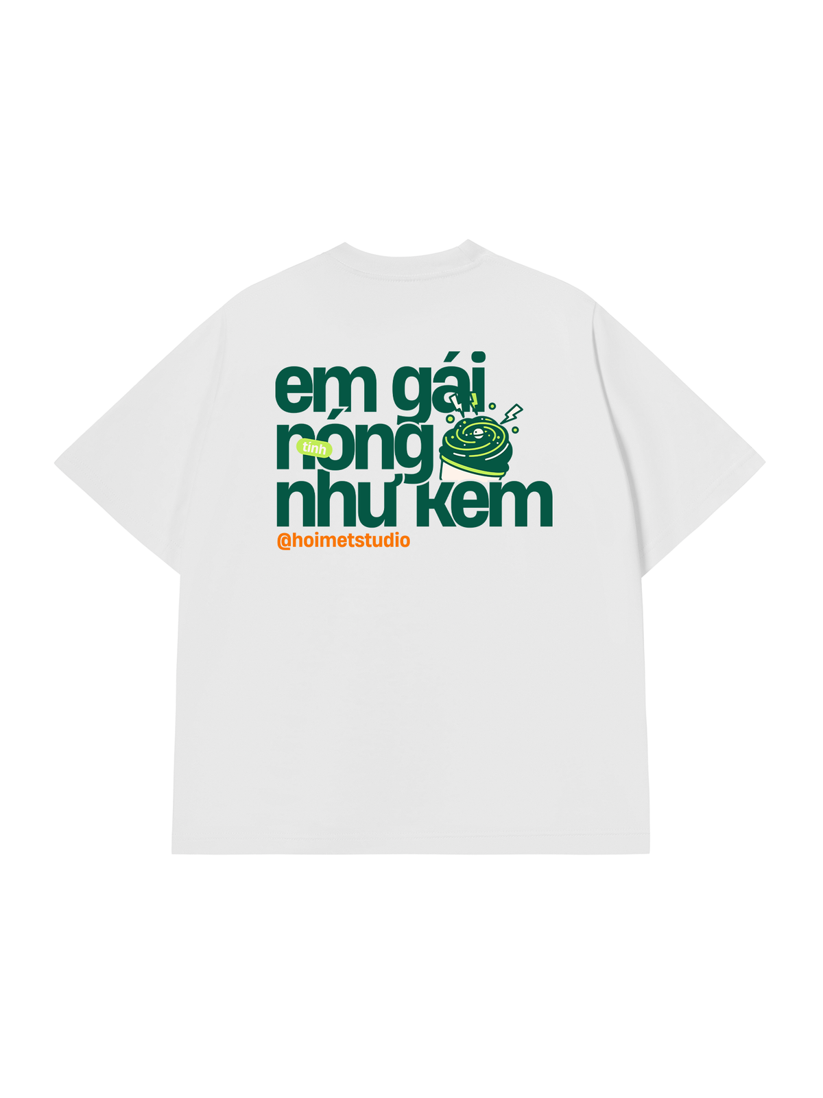 Áo Thun Relaxed Fit Em Gái Tính Nóng Như Kem