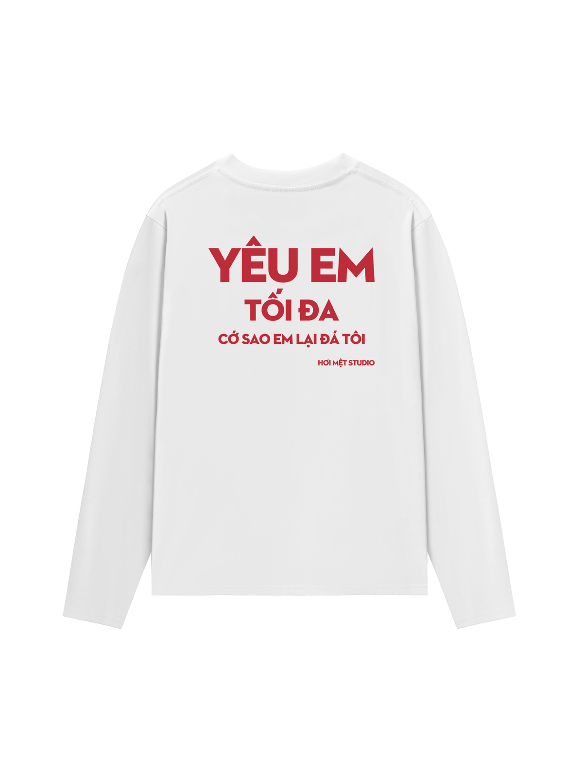 Áo Dài Tay Yêu Em Tối Đa