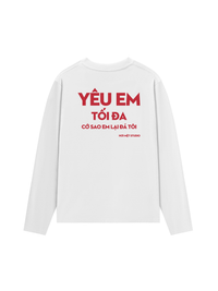 Áo Dài Tay Yêu Em Tối Đa