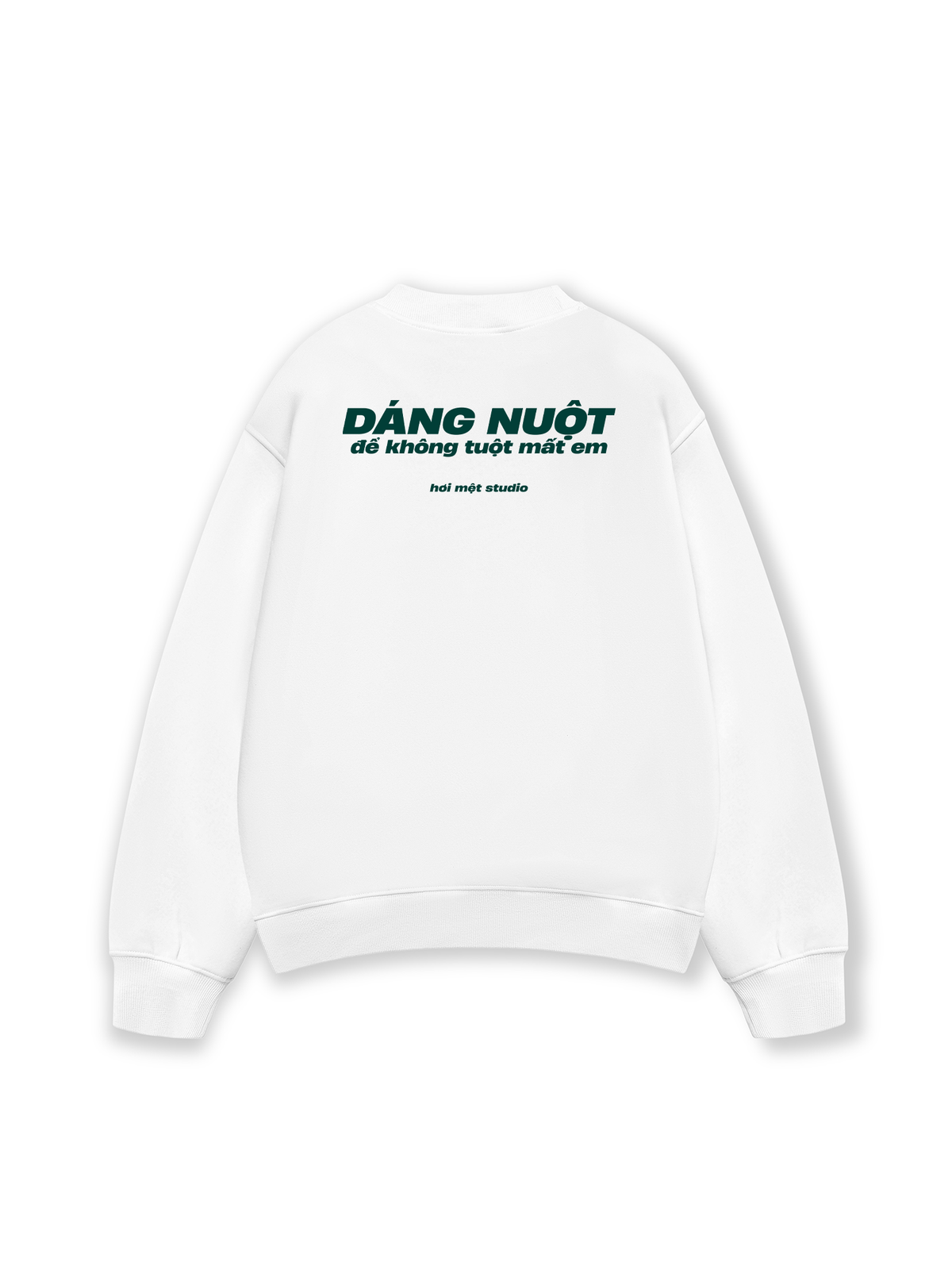 Áo Sweater Nỉ Hai Da Dáng Nuột Không Tuột Mất Em