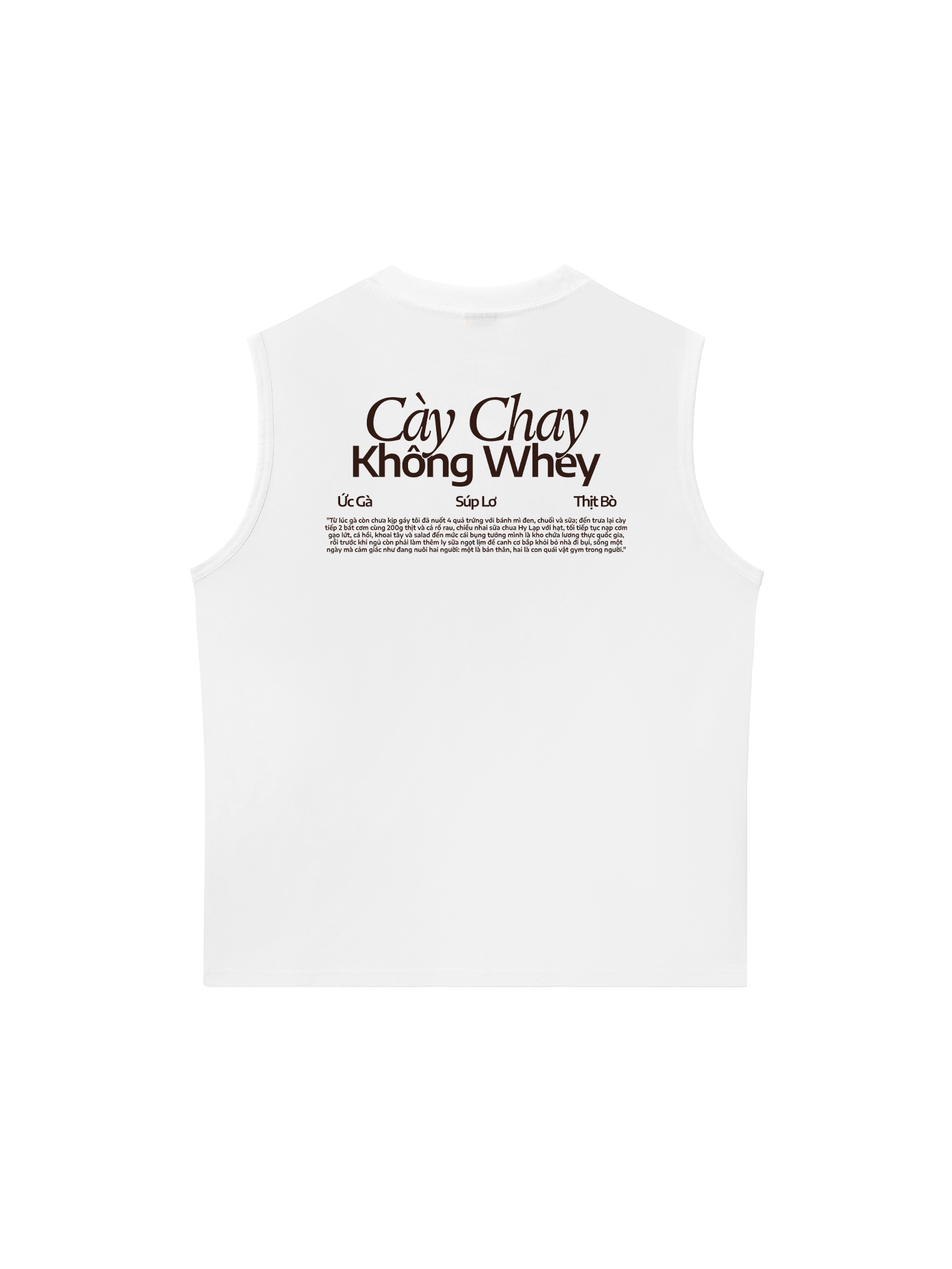 Áo Ba Lỗ Relaxed Fit Cày Chay Không Whey