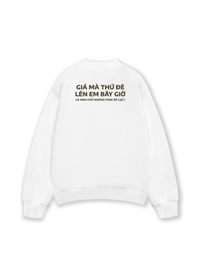 Áo Sweater Nỉ Hai Da Đè Lên Em