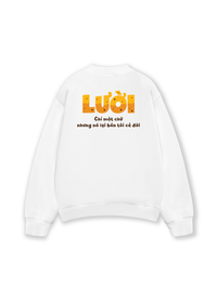 Áo Sweater Nỉ Hai Da Lười