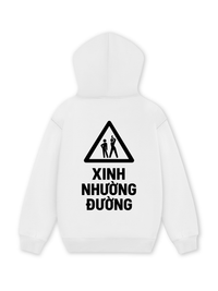 Áo Hoodie Nỉ Hai Da Xinh Nhường Đường