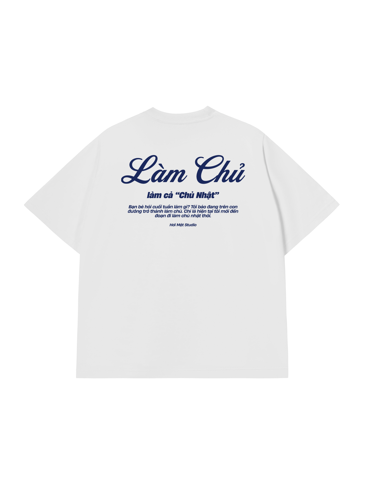 Áo Thun Relaxed Fit Làm Cả Chủ Nhật