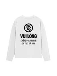Áo Dài Tay Vui Lòng Không Hoảng Loạn Khi Thấy Gái Xinh