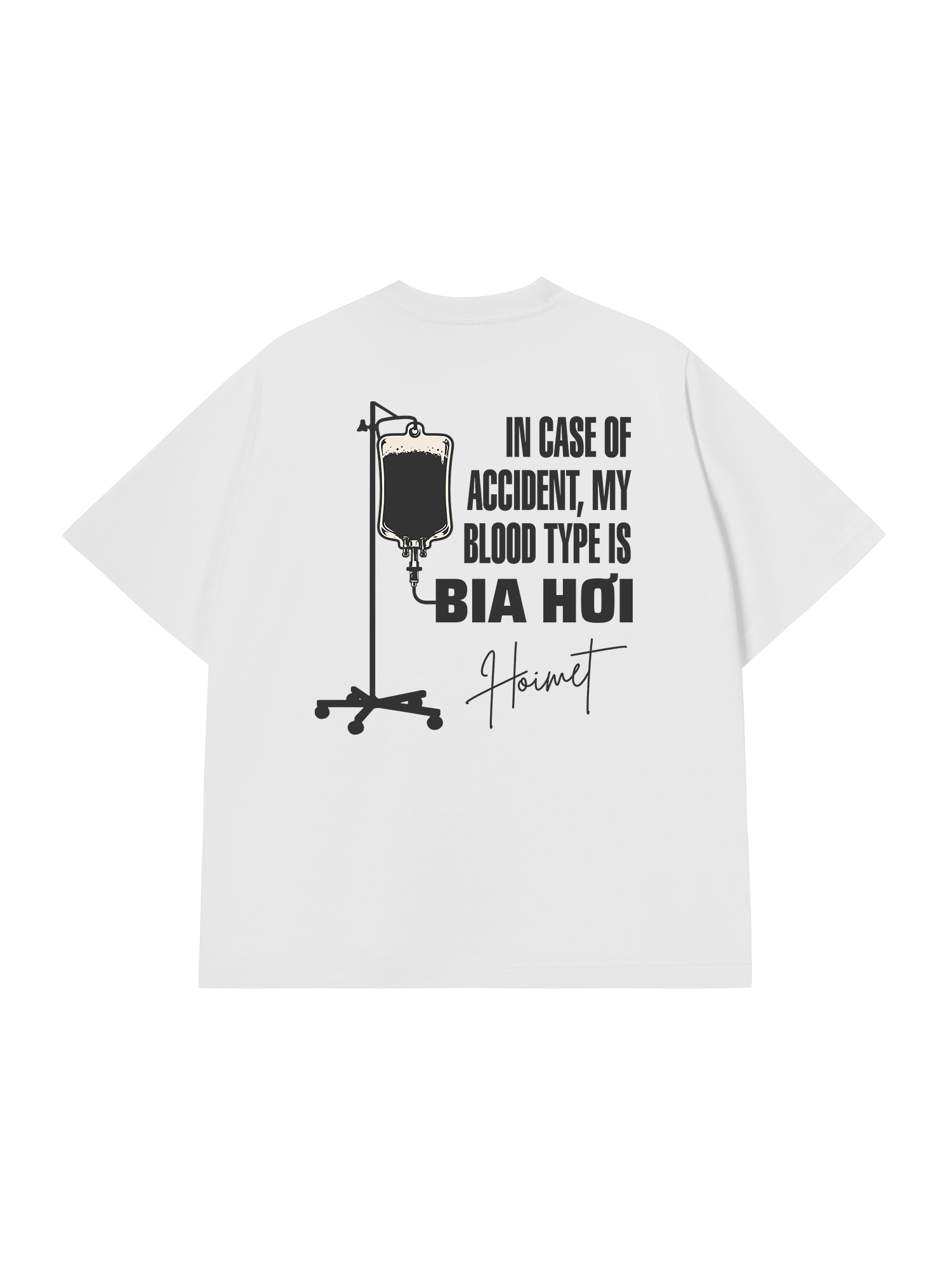 Áo Thun Relaxed Fit Blood Type Is Bia Hơi