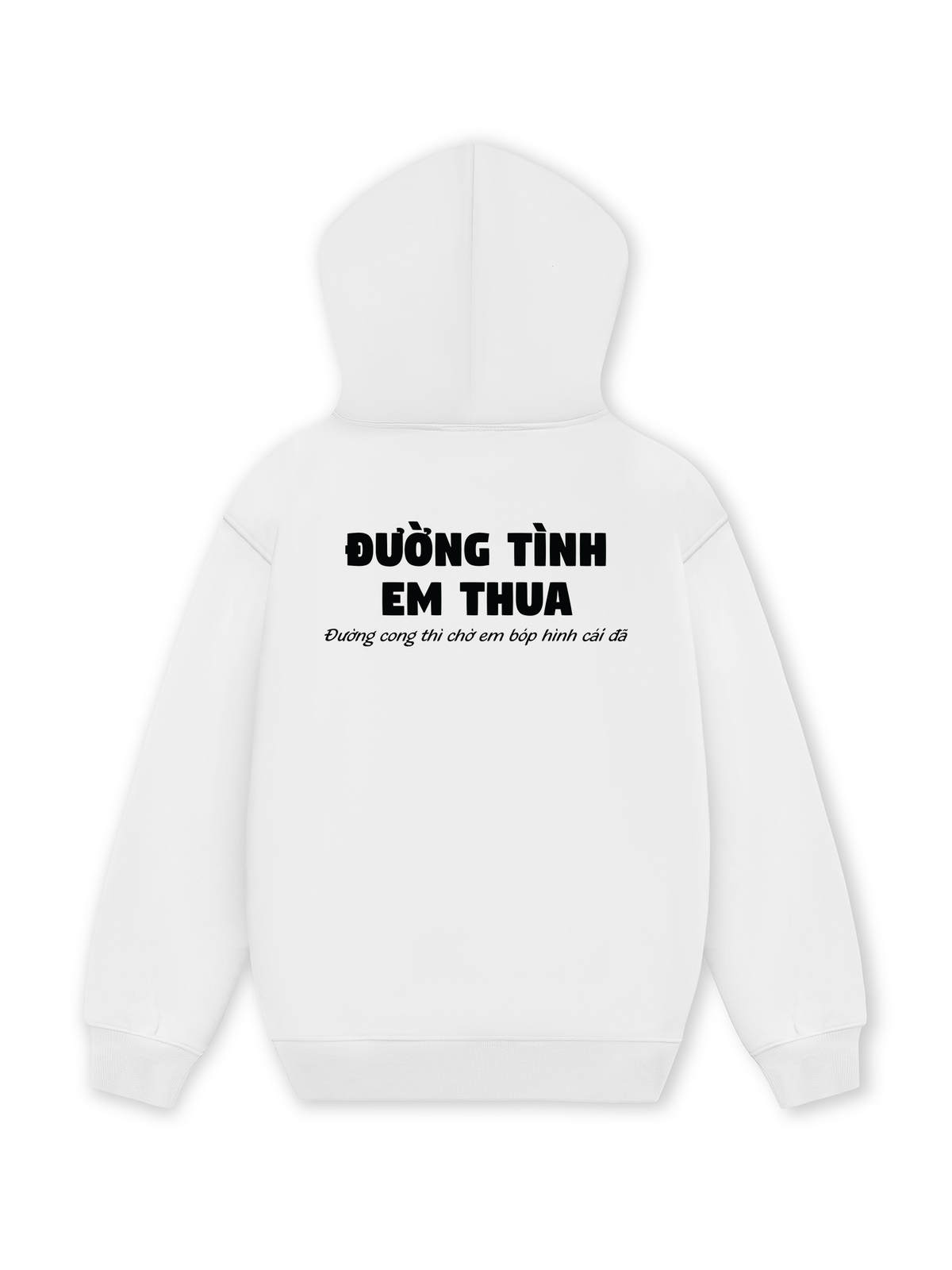 Áo Hoodie Nỉ Hai Da Đường Tình Em Thua