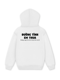 Áo Hoodie Nỉ Hai Da Đường Tình Em Thua