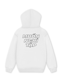 Áo Hoodie Nỉ Hai Da Muốn Nghỉ Tập Tạ